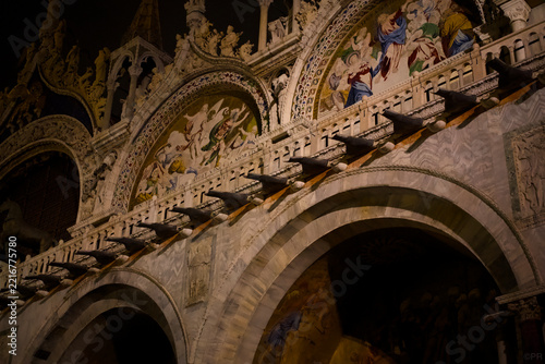 Exterior of the church in Venice, Italy