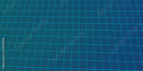Abstract Blue Perspective Grid Background