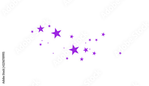 Bright purple stars are perfect for celebrations, achievements, or a magical theme. Ideal for holiday greeting cards, banners, or decorations, set against a transparent background.