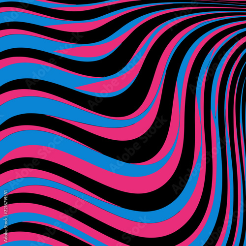 Abstract Liquid Wave Background in Magenta and Cyan Gradient