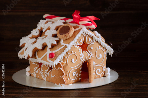 Ginger Bread House, handmade Christmas cookies, Gingerbread house