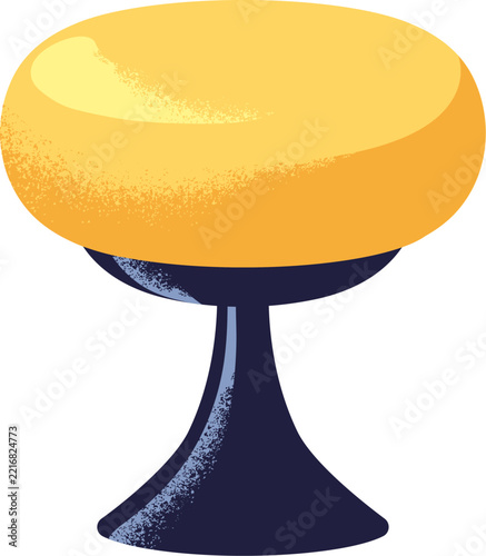 Mushroom lamp for bedside, table. Cozy accent night light decoration in moder...