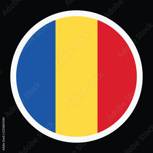 Romania Flag Circle Icon