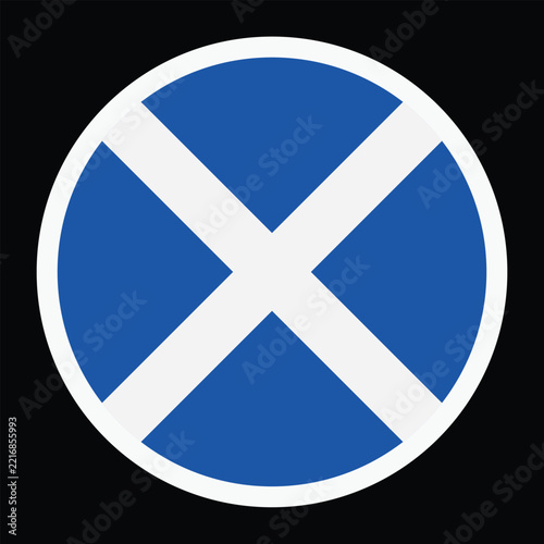 Scotland Flag Circle Icon