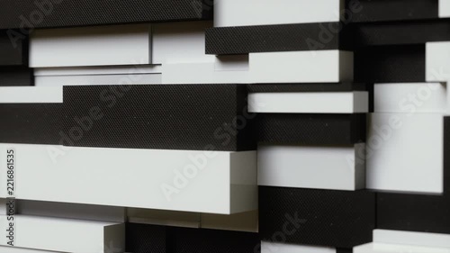 Black and white abstract pattern background in a corporate style 3d render