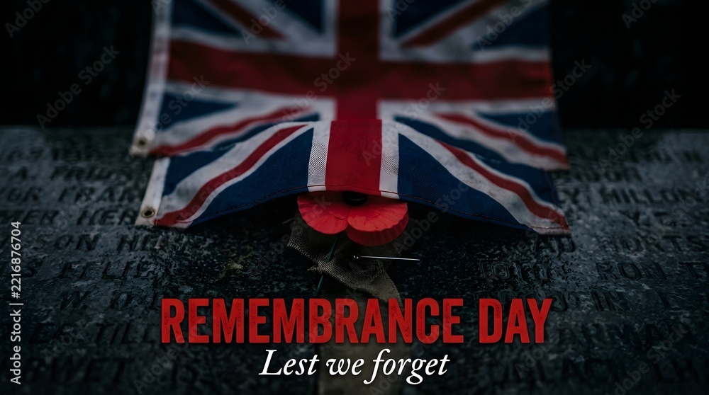 Fototapeta premium Honoring the fallen a remembrance day tribute to the brave men and women who served and sacrificed for our freedom in the
