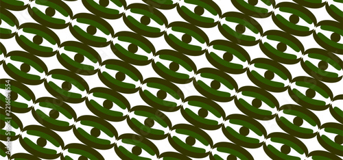Seamless Green Leaf Pattern