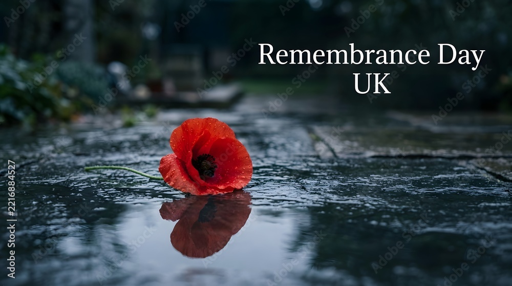 Fototapeta premium Honoring the fallen a remembrance day reflection on sacrifice courage and the enduring legacy of service in the united kingdom