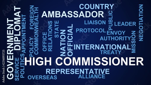 High Commissioner Word Cloud