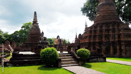 Wat Mahathat ruins, Sukhothai Historical Park, Thailand