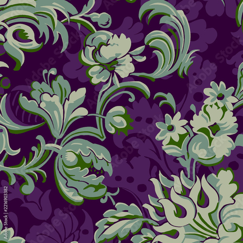 very beautiful seamless floral background