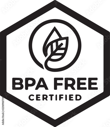 BPA free certified eco friendly product safety badge for packaging and labeling