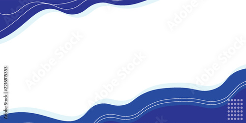 Abstract Blue Fluid Wave Background Vector Design