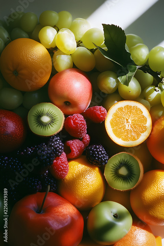 fresh fruits on the table