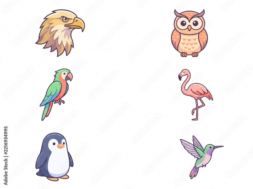Fototapeta premium Minimal Communication Line Icons
