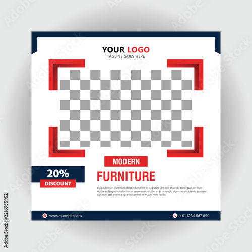 Modern Furniture Sale Flyer Design Template