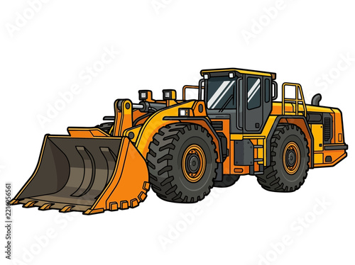 Elegant Underground Mining Loader Creative Visual