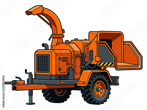 Showcasing Wood Chipper Machine Dynamic Creative Visual