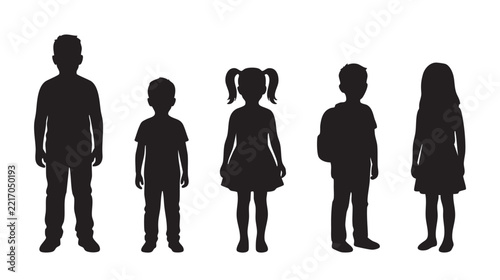 silhouettes of people