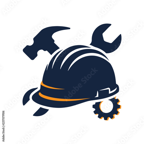 Construction icon graphic isolated sketch illustration on white background.