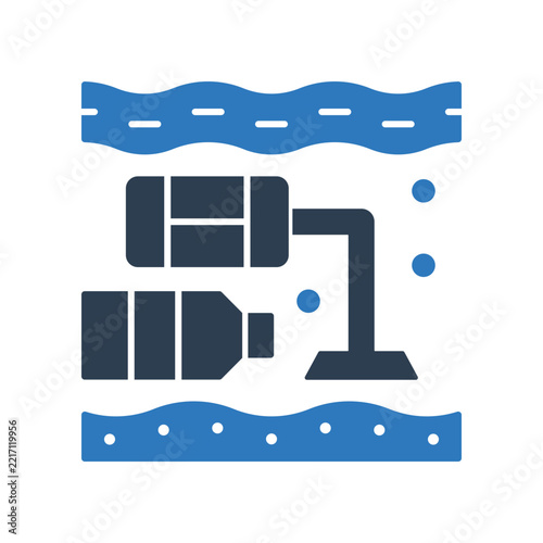 Underwater Vacuum Cleaner Icon