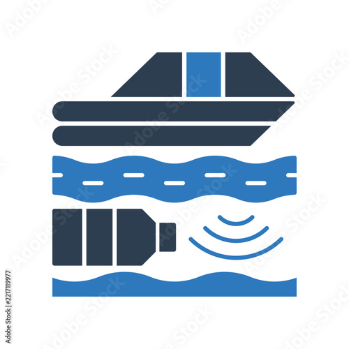 Cleanup USV Drone And Unmanned Marine Vessel Icon