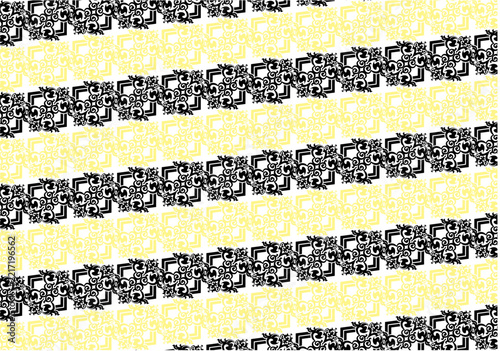 Ornate Damask and Geometric Diagonal Stripe Background