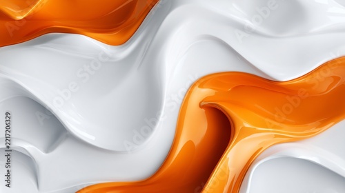 abstract 3d fluid background, glossy jelly surface, smooth organic motion