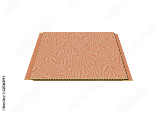 Wallboard section. Simple flat illustration in perspective view. 