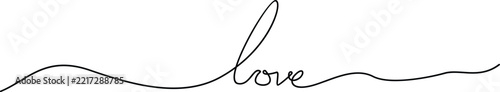 Vector Illustration of a Heart Symbolizing Love with Minimalist and Aesthetic Continuous Lines