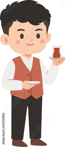 boy with a cup