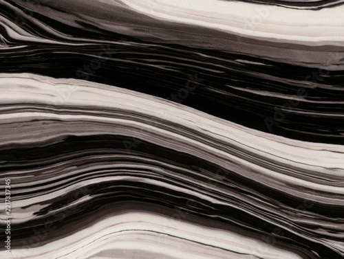 Black and white abstract wave pattern