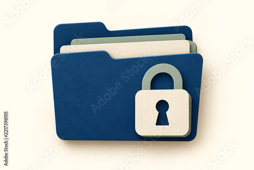 Paper Cut Locked Folder for Private Documents
