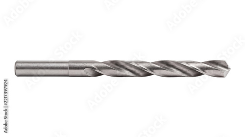 Metal Drill Bit Isolated on Transparent Background