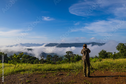 Beautiful morning scenery at Nam Nao National Park, Phetchabun Province.