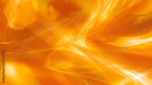 Abstract orange and yellow light creating a flowing, vibrant texture and energy