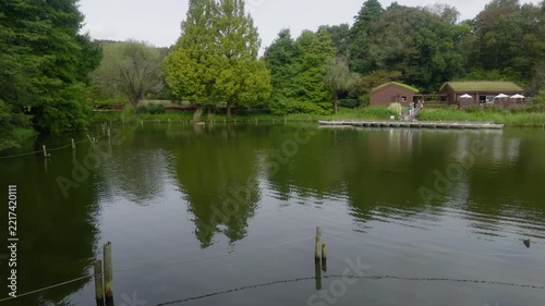 ふなばしアンデルセン公園の自然に囲まれたボート乗り場