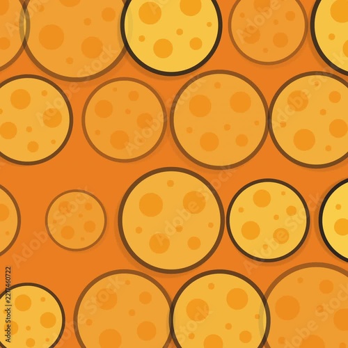 Moon patern on an orange background suitable for abstract design projects, graphic patterns, and backgrounds.