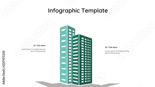 building vector infographic template design