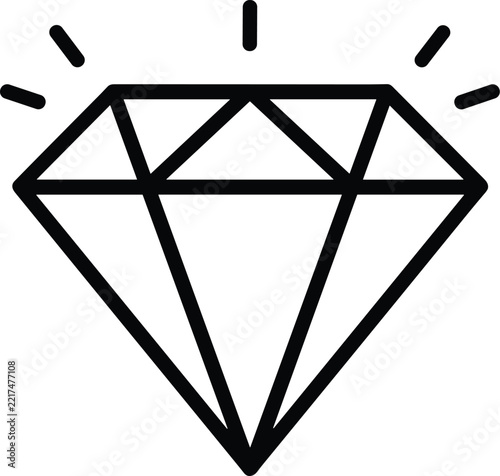 Black Diamond Gemstone Jewelry and Luxury Icon