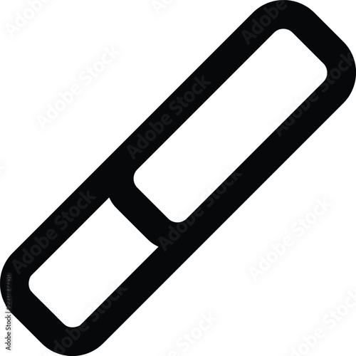 Black Bandage Medical First Aid and Healthcare Icon
