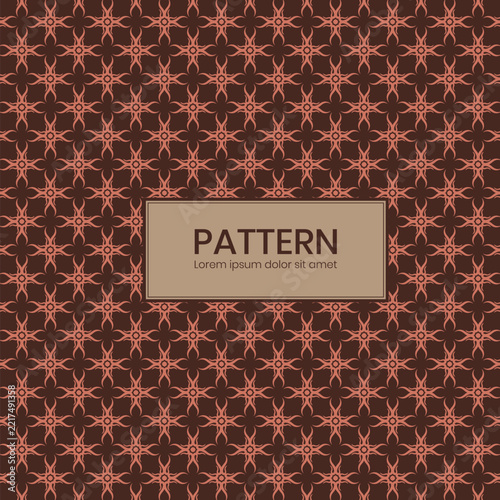 Brown batik pattern with modern design 