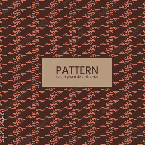 Brown batik pattern with modern design 