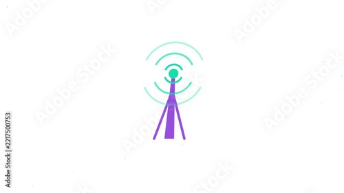 Three Wireless Network Signal Towers