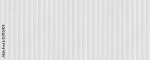 Acrylic satin corrugated glass texture light gray background. Blurred soft ribbed transparent striped door window overlay. Metal silver reeded polycarbonate sheet. Abstract vertical gradient pattern