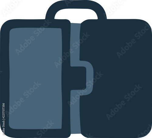 Briefcase icon representing business travel or professional work equipment for professional commercial design use