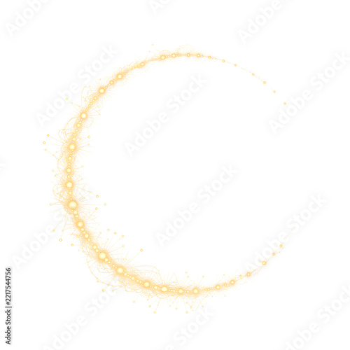 Golden Crescent Bead Line