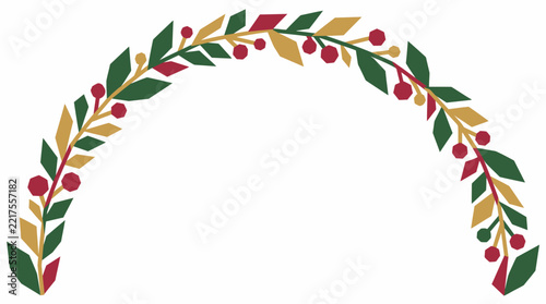 Arch shaped holiday frame template