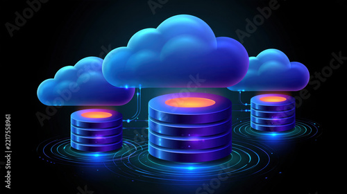 Cloud database hybrid cloud cloud storage data center server network connection digital technology computing