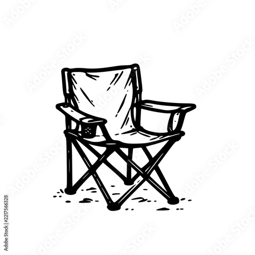 black and white chair